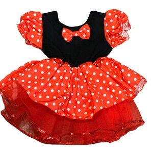 Minnie Mouse Dress Halloween/ Birthday/Dress UpCostume Toddler Size 12M